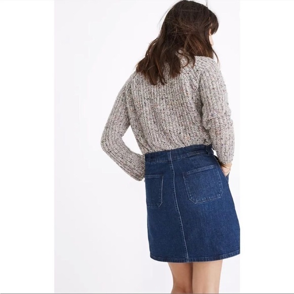 Madewell Denim Utility Zip Skirt - Picture 2 of 3